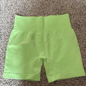 Green Women's High-Waisted Shorts